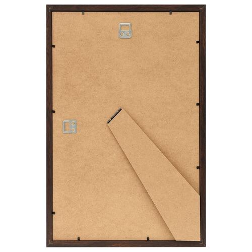 Billedrammer 3 stk. til væg eller bord 50x70 cm MDF sort