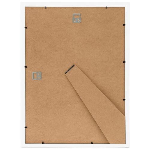 Billedrammer 5 stk. til væg eller bord 50x70 cm MDF hvid