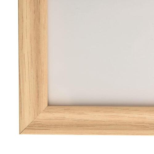 Billedrammer 10 stk. til væg eller bord 20x20 cm lys eg