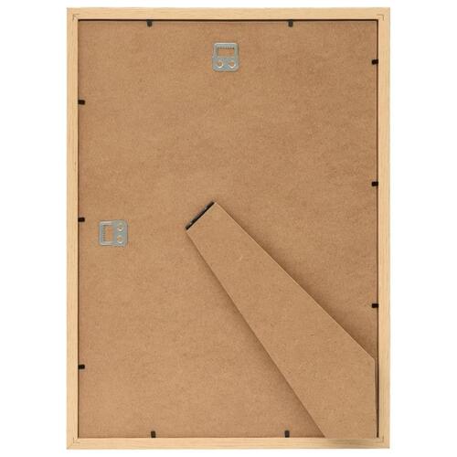 Billedrammer 5 stk. til væg eller bord 42x59,4 cm lys eg