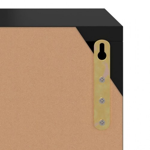 Bogreol 60x27,5x59,5 cm konstrueret træ sort