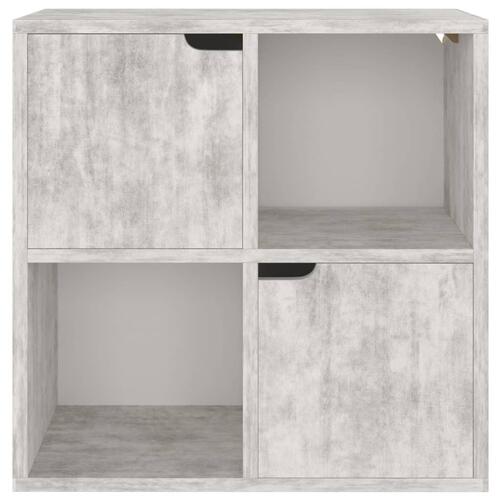 Bogreol 60x27,5x59,5 cm spånplade betongrå
