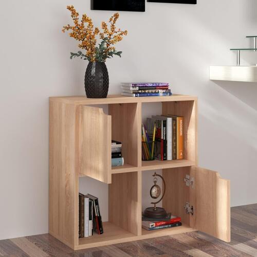 Bogreol 60x27,5x59,5 cm spånplade sonoma-eg