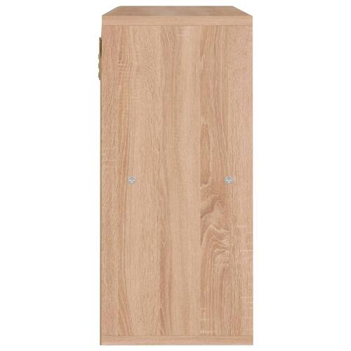 Bogreol 60x27,5x59,5 cm spånplade sonoma-eg