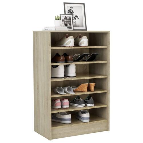 Skoreol 60x35x92 cm konstrueret træ sonoma-eg
