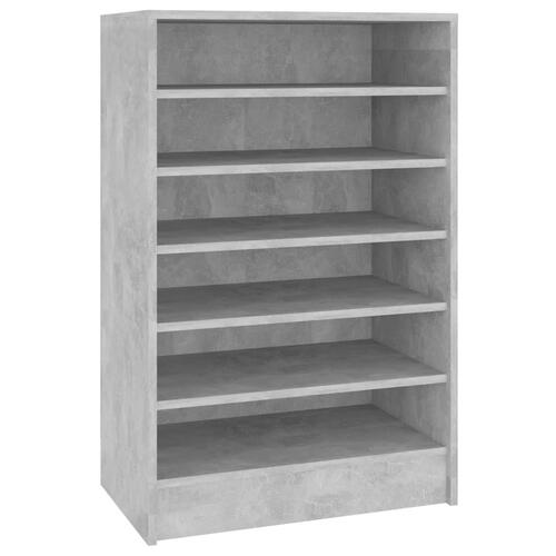 Skoreol 60x35x92 cm konstrueret træ betongrå