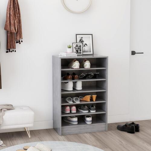 Skoreol 60x35x92 cm konstrueret træ betongrå