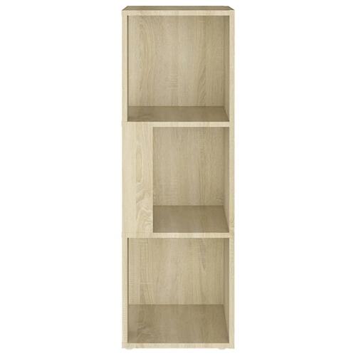 Hjørnereol 33x33x100 cm spånplade sonoma-eg