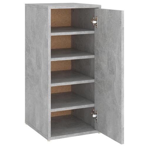 Skoskab 32x35x70 cm konstrueret træ betongrå