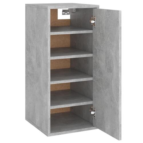 Skoskab 32x35x70 cm konstrueret træ betongrå