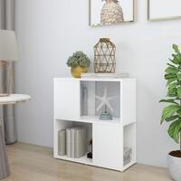 Bogreol 60x24x63 cm konstrueret træ hvid