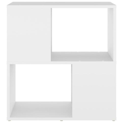 Bogreol 60x24x63 cm konstrueret træ hvid