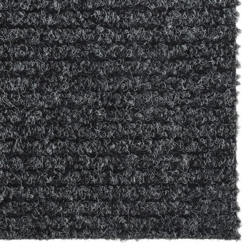 Snavsbestandig tæppeløber 100x250 cm antracitgrå