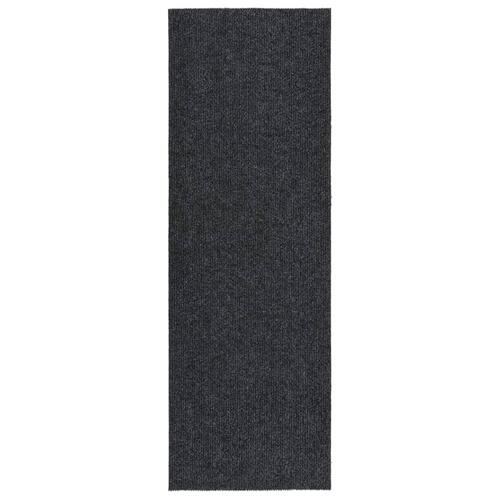 Snavsbestandig tæppeløber 100x300 cm antracitgrå