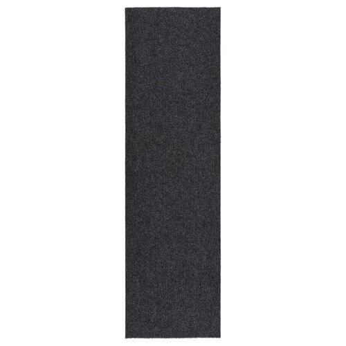 Snavsbestandig tæppeløber 100x350 cm antracitgrå