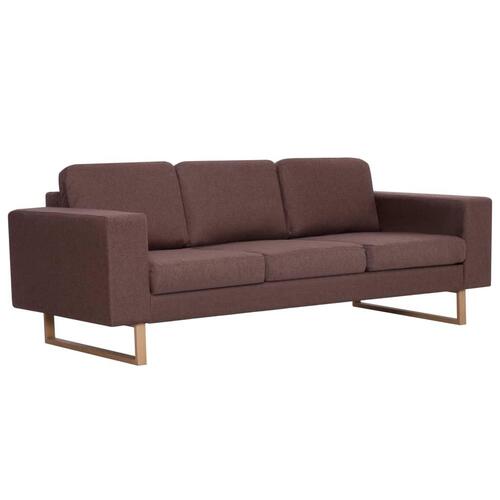 3-personers sofa i stof brun