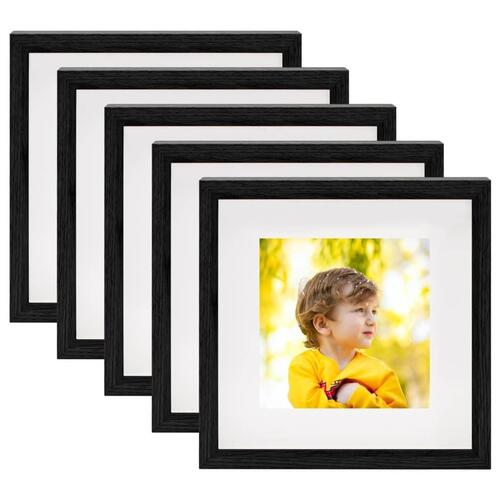 3D-billedrammer 5 stk. 23x23 cm til 13x13 cm billede sort