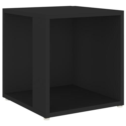 Sidebord 33x33x34,5 cm spånplade sort