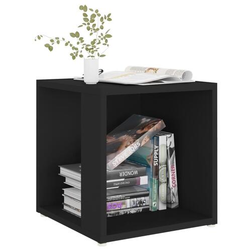 Sidebord 33x33x34,5 cm spånplade sort