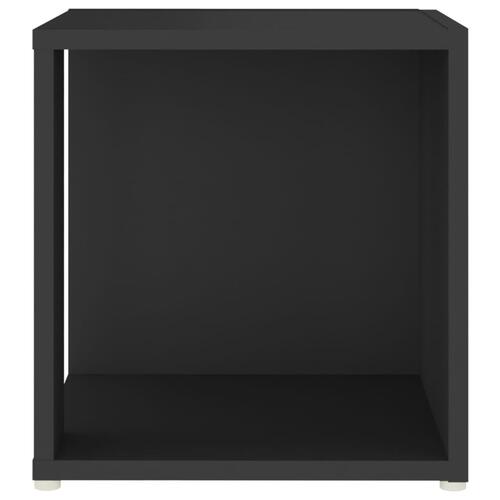 Sidebord 33x33x34,5 cm spånplade sort