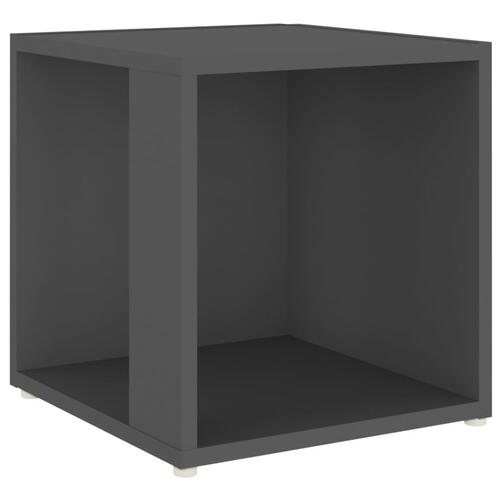 Sidebord 33x33x34,5 cm spånplade grå