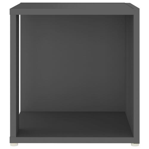 Sidebord 33x33x34,5 cm spånplade grå