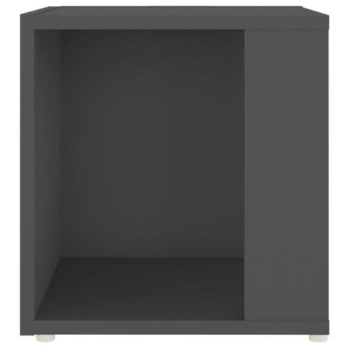 Sidebord 33x33x34,5 cm spånplade grå