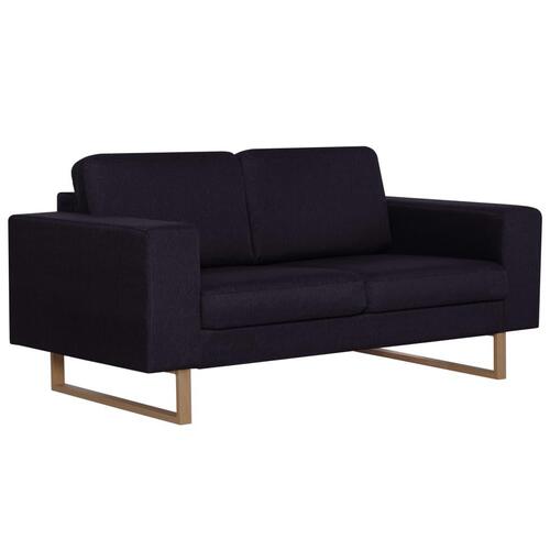 2-personers sofa i stof sort