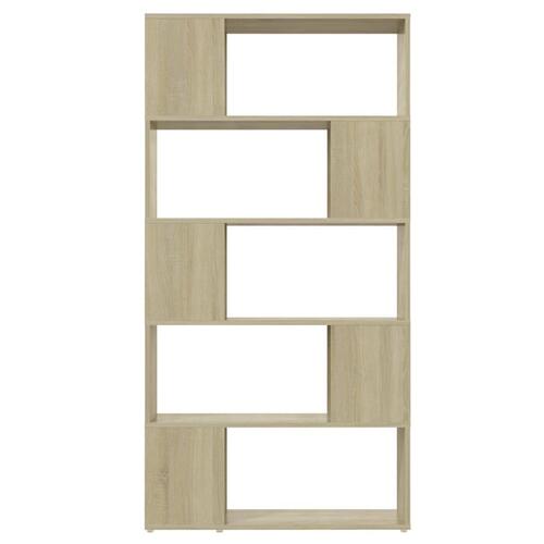 Bogreol/rumdeler 80 x 24 x 155 cm spånplade sonoma-eg