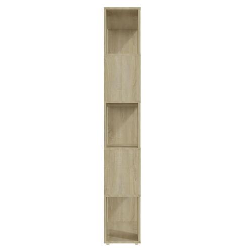 Bogreol/rumdeler 80 x 24 x 155 cm spånplade sonoma-eg