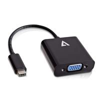 USB C til VGA-adapter V7 V7UCVGA-BLK-1E Sort