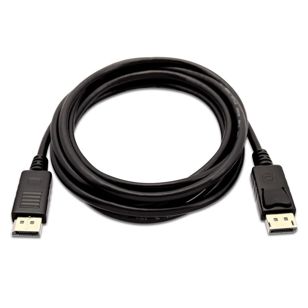 DisplayPort-kabel V7 V7DP2DP-03M-BLK-1E Sort