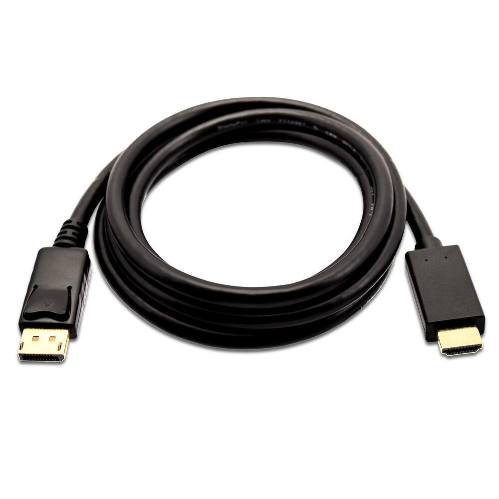 DisplayPort til HDMI kabel V7 V7DP2HD-03M-BLK-1E Sort