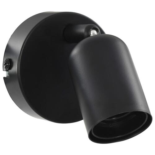 Spotlamper 2 stk. med glødepærer 2 W E27 sort