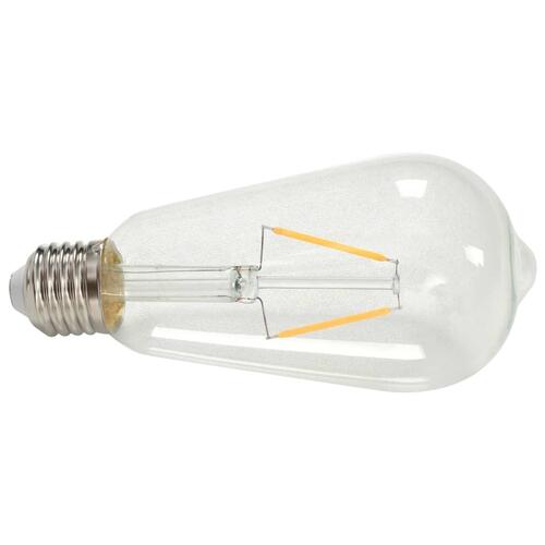 Spotlamper 2 stk. med glødepærer 2 W E27 sort