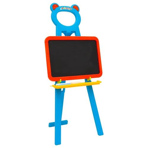 2-i-1 børnestaffeli med tavle og whiteboard