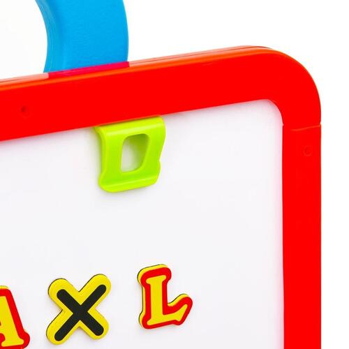 2-i-1 børnestaffeli med tavle og whiteboard