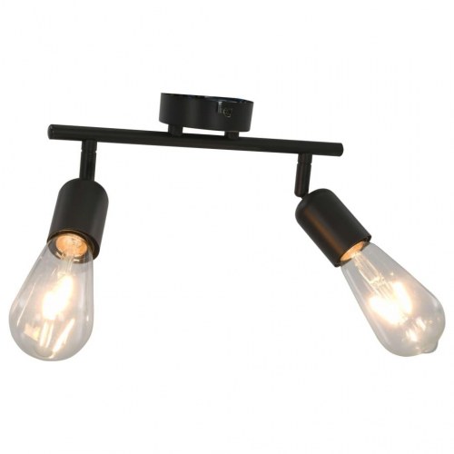2-vejs spotlampe 2 W E27 sort