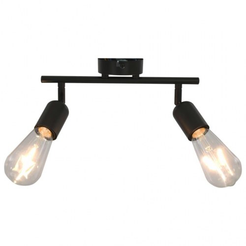 2-vejs spotlampe 2 W E27 sort
