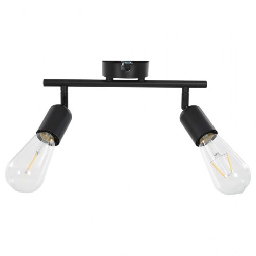 2-vejs spotlampe 2 W E27 sort