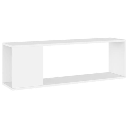 Tv-bord 100x24x32 cm konstrueret træ hvid