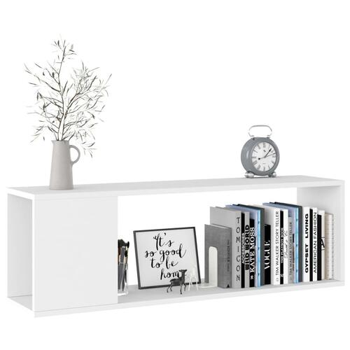 Tv-bord 100x24x32 cm konstrueret træ hvid