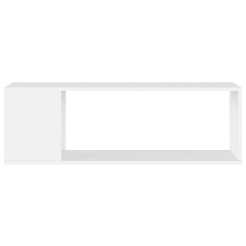 Tv-bord 100x24x32 cm konstrueret træ hvid