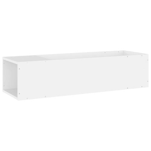 Tv-bord 100x24x32 cm konstrueret træ hvid