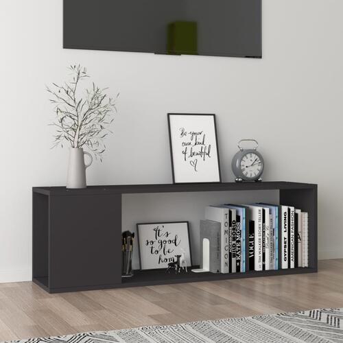 Tv-bord 100x24x32 cm konstrueret træ grå
