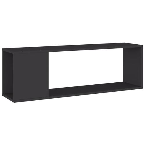 Tv-bord 100x24x32 cm konstrueret træ grå