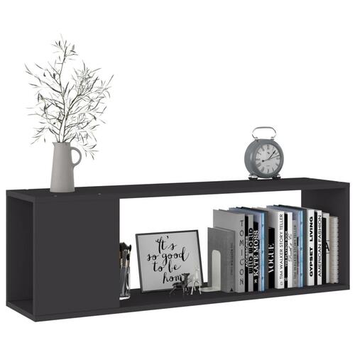Tv-bord 100x24x32 cm konstrueret træ grå