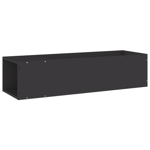 Tv-bord 100x24x32 cm konstrueret træ grå