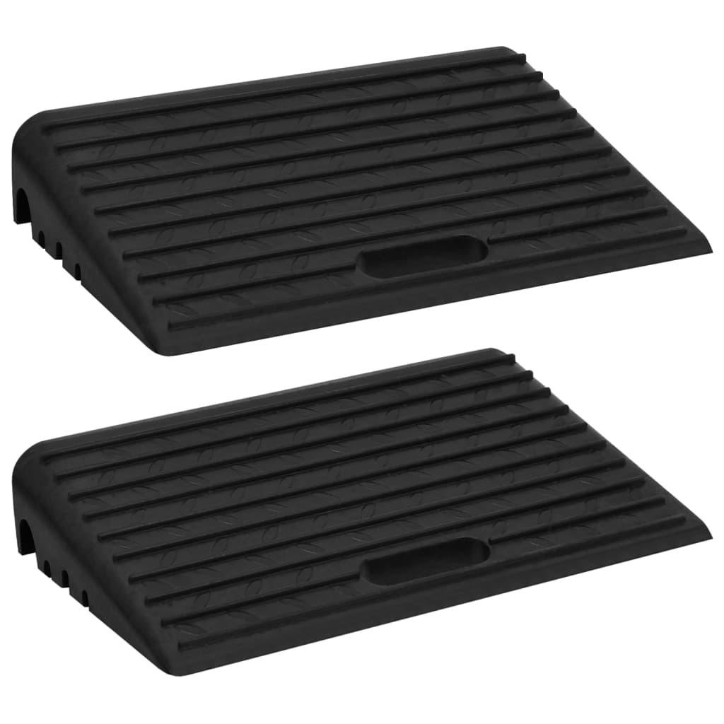 Kantstensramper 2 stk. 50x30x11 cm gummi