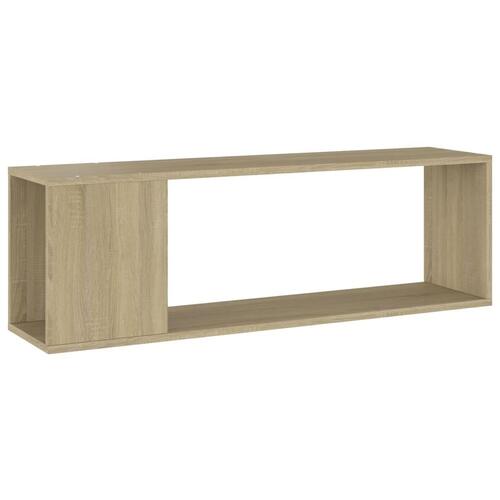 Tv-bord 100x24x32 cm konstrueret træ sonoma-eg